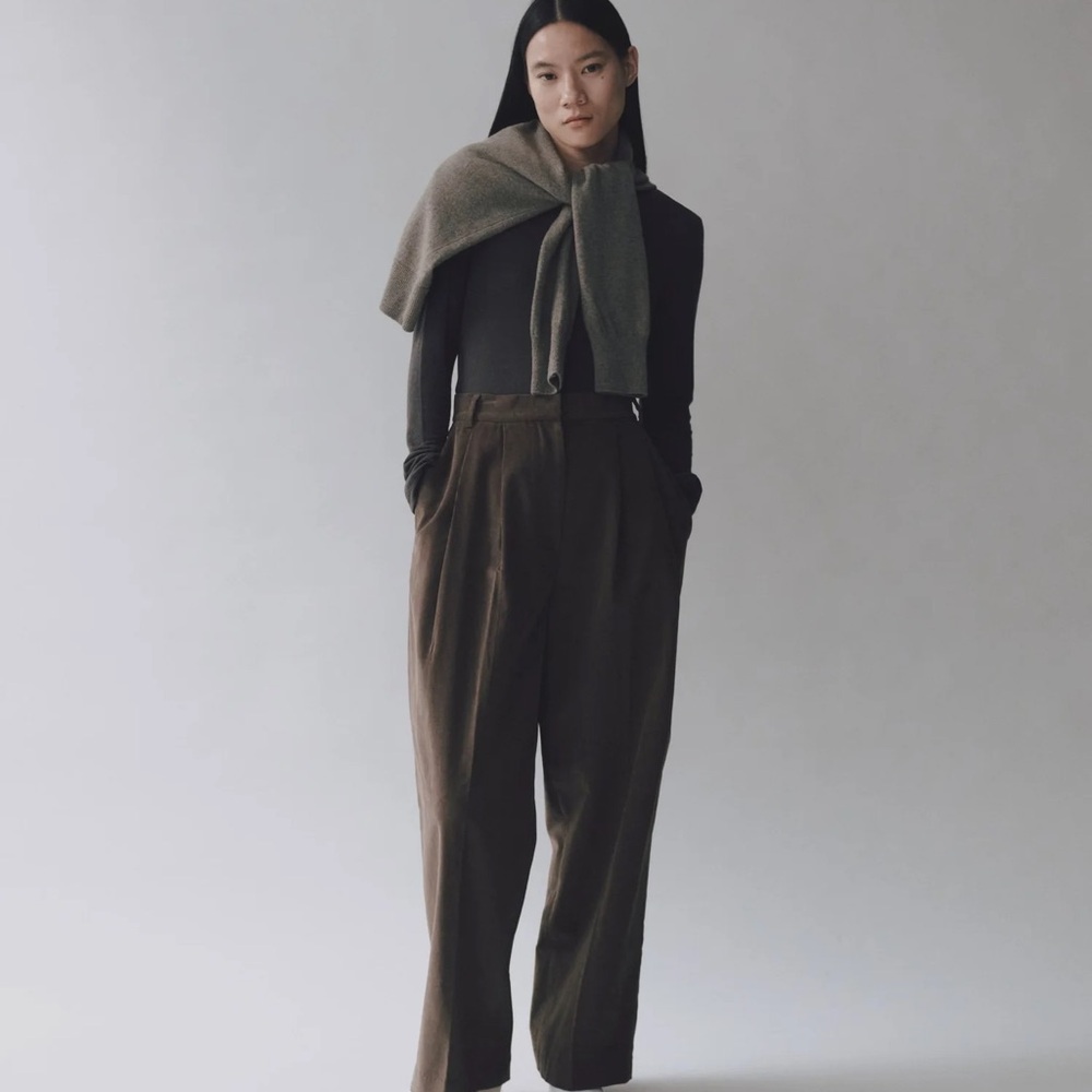 Women's Wide Leg Brown Pants